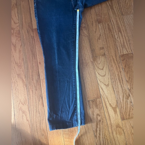 Lauren Ralph Lauren Dark Blue Denim Classic 5 Pocket Jeans Straight Ankle sz 12 - Picture 7 of 11